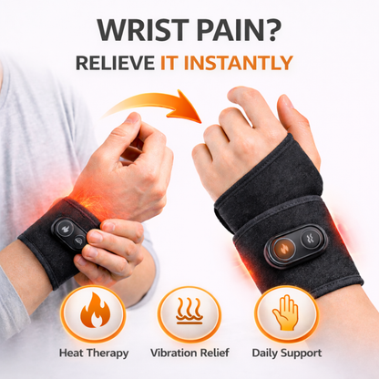 Heated Wrist Wrap with Vibration Therapy (wired) Works while connected